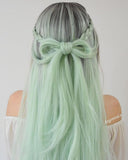 Ombre Green Synthetic Lace Front Wig WT036