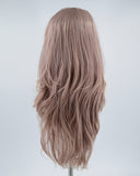 Dusty Rose Gold Synthetic Lace Front Wig WT062