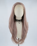 Dusty Rose Gold Synthetic Lace Front Wig WT062