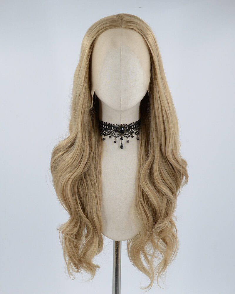 Wavy Brown Synthetic Lace Front Wig WT085