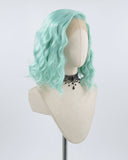 Green Curly Short Synthetic Lace Front Wig WT113