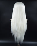 Platinum Blonde Straight Synthetic Lace Front Wig WT146