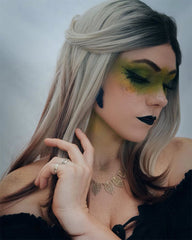 Silver Ombre Brown Synthetic Lace Front Wig WT149