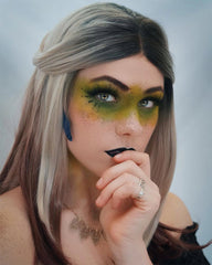 Silver Ombre Brown Synthetic Lace Front Wig WT149