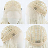 Short Blonde Synthetic Lace Front Wig WW015 wig cap