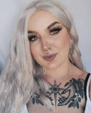 Grey Wavy Synthetic Lace Front Wig WW142