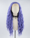 Blue Curly Synthetic Lace Front Wig WW198