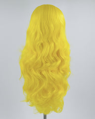 Yellow Wavy Synthetic Lace Front Wig WW262