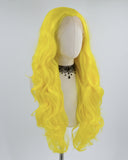 Yellow Wavy Synthetic Lace Front Wig WW262