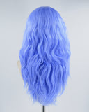 Blue Curly Synthetic Lace Front Wig WW332