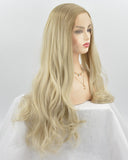 Ombre Blonde Wavy Synthetic Lace Front Wig WT177