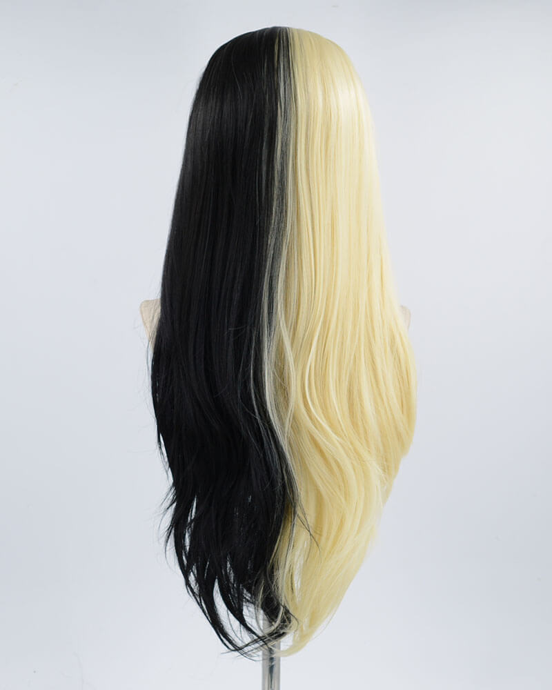 Half Black Half 613 Synthetic Lace Front Wig WW370