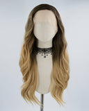 Black Ombre Brown Synthetic Lace Front Wig WW412