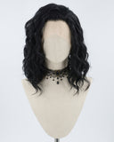 Curly Natural Black Short Synthetic Lace Front Wig WW024