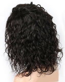 Black Curly Human Hair Wig HT017