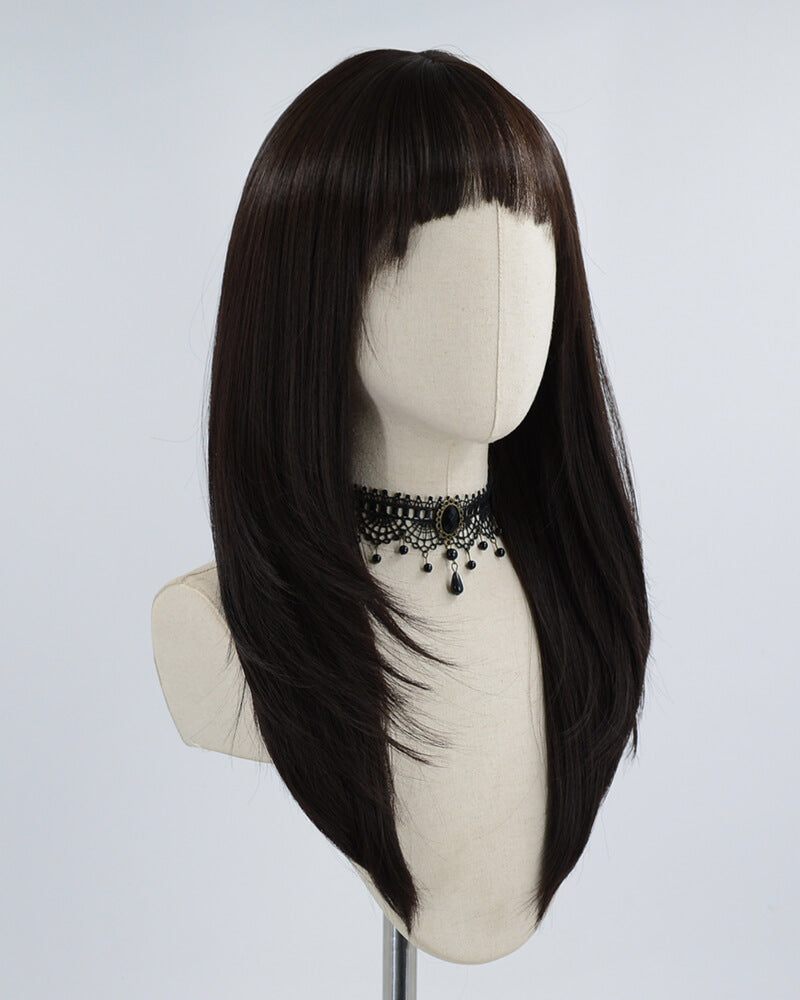 Black Synthetic Wig HW208