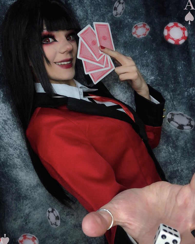 Long Black Hard Front Wig HW013
