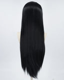 32 Inch Long Black Synthetic Lace Front Wig WW169