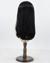 Platinum Blonde Streaked Black Synthetic Lace Front Wig WW280