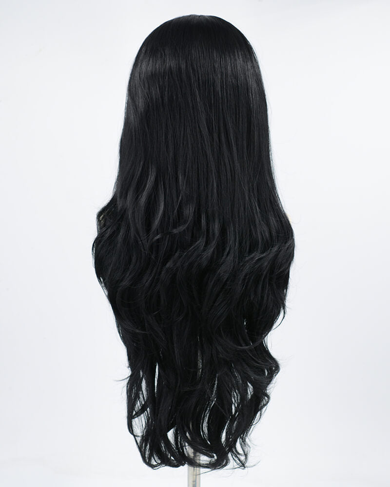 Natural Black Synthetic Lace Front Wig WT064
