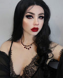 Long Black Synthetic Lace Front Wig WT029