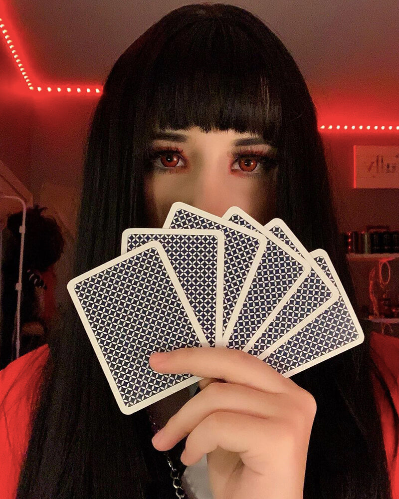 Long Black Hard Front Wig HW013