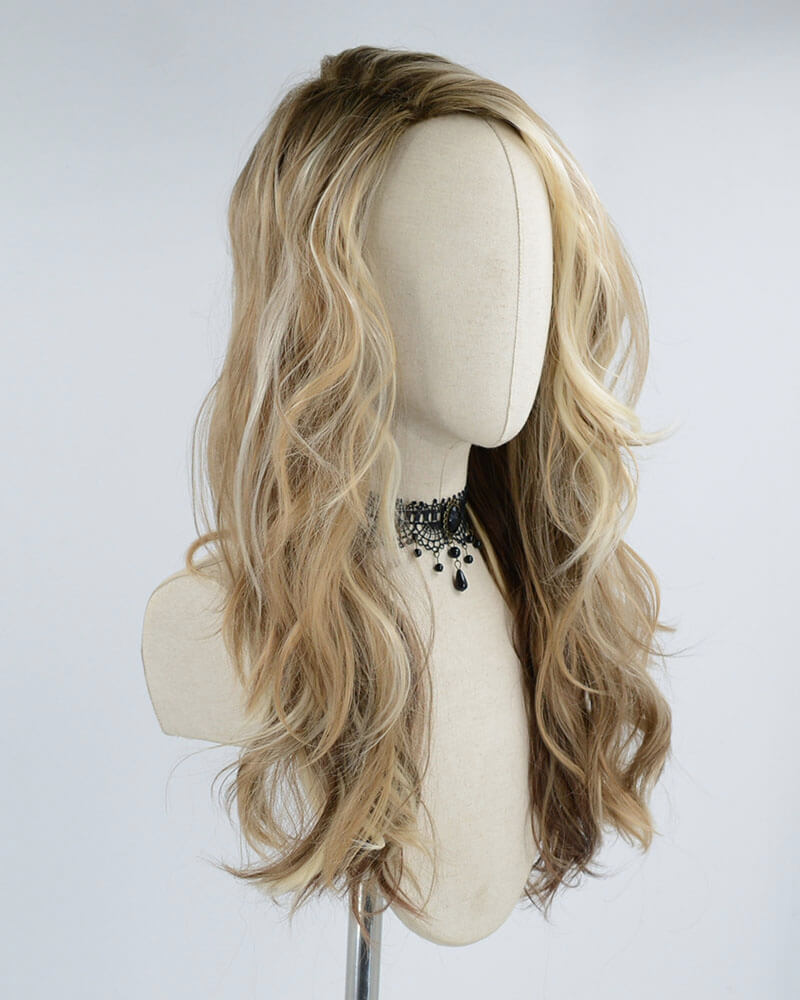 Blonde Wavy Synthetic Wig HW178