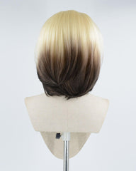 Short Bob Blonde Ombre Synthetic Lace Front Wig WW388