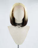 Short Bob Blonde Ombre Synthetic Lace Front Wig WW388