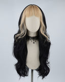 Blonde Black Synthetic Wig HW210