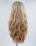 Ombre Brown Blonde Synthetic Lace Front Wig WW422