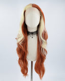 Cooper Red Blonde Long Synthetic Lace Front Wig WW489