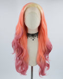 New Ombre Pink Synthetic Lace Front Wig WW402