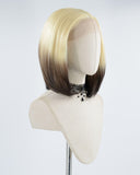 Short Bob Blonde Ombre Synthetic Lace Front Wig WW388