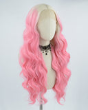 Blonde Ombre Pink Synthetic Lace Front Wig WW309