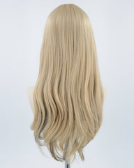 Long Blonde Black Synthetic Wig HW118