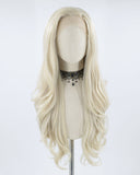 Ash Blonde Wavy Synthetic Lace Front Wig WW054