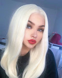 613 Blonde Straight Synthetic Lace Front Wig WW006