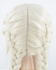 Platinum Blonde Braid Synthetic Lace Front Wig WT105