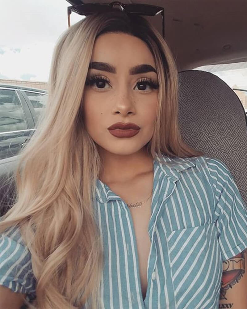 Brown Synthetic Lace Front Wigs WT002