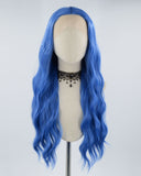 Blue Synthetic Lace Front Wig WW073