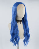 Blue Synthetic Lace Front Wig WW073