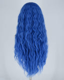Blue Curly Synthetic Lace Front Wig WW304