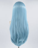 Long Blue Synthetic Lace Front Wig WW369