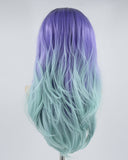 Blue Ombre Synthetic Lace Front Wig WW461