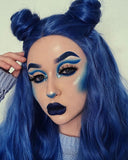 Blue Synthetic Lace Front Wig WW073