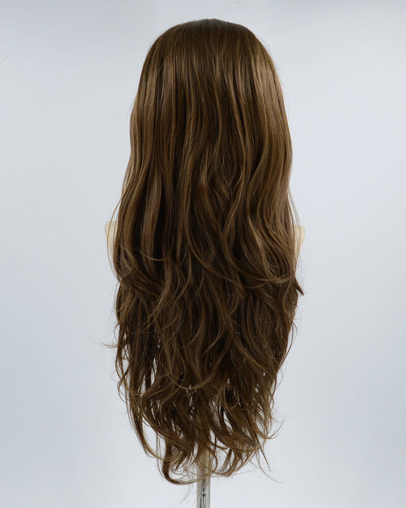 Brown Wavy Synthetic Lace Front Wig WT218