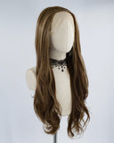 Brown Wavy Synthetic Lace Front Wig WT218
