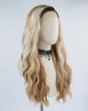 Ombre Brown Blonde Synthetic Lace Front Wig WW422
