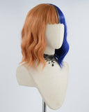 Half Blue Half Brown Synthetic Wig HW182